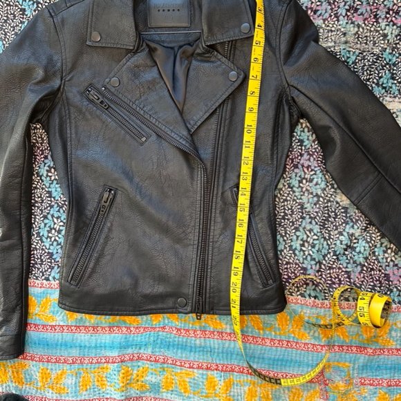 Blank NYC leather like motorcycle jacket NWOT - Picture 10 of 13
